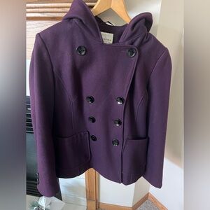 Sonoma Women's Deep Purple Peacoat